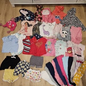 FREE SHIPPING 37 pc girls winter summer clothes  18 month to 2t